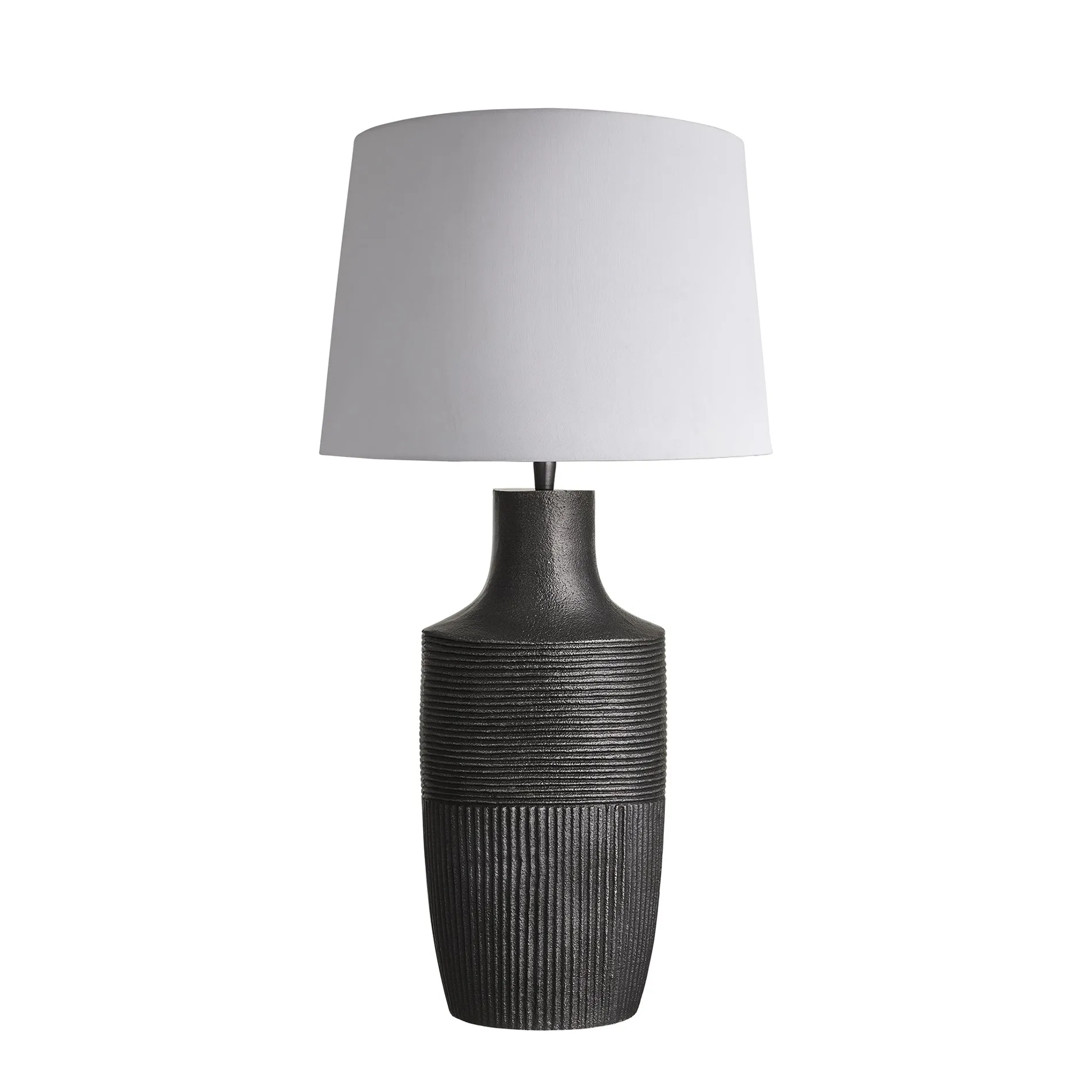 Ornate Vase Table Lamp - Pewter