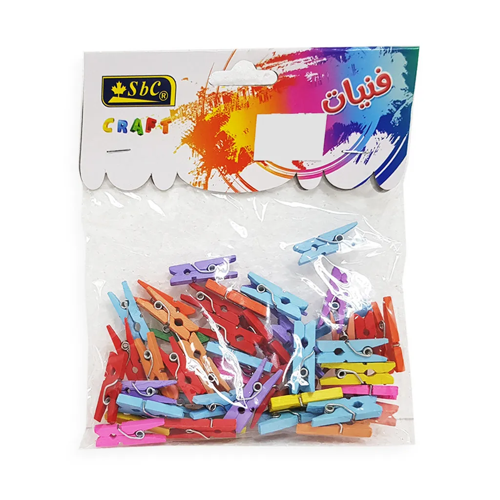 Wooden Clips Assorted Colour